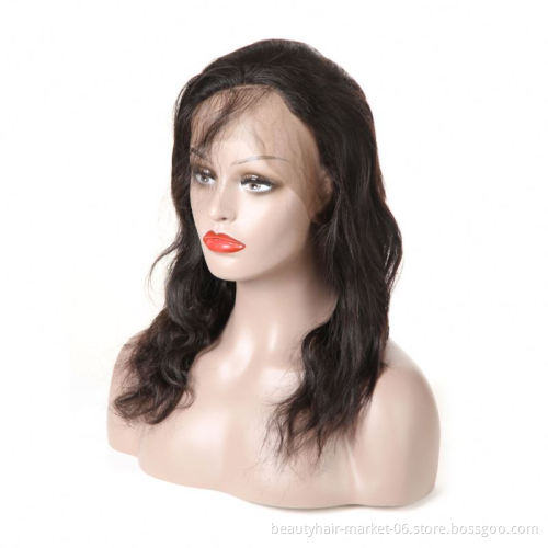 Unprocessed Brazilian Human Hair Full Lace Wig OEM Vendors Water Wave Virgin Cuticle Aligned Full Swiss Lace 100% Human Hair Wig